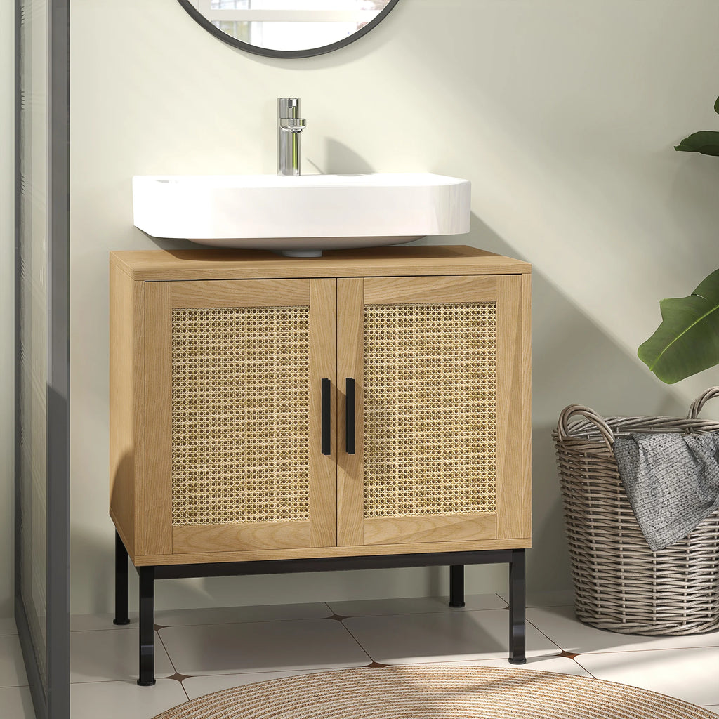 Dulap Baie Compact cu Spațiu de Depozitare – Design Modern