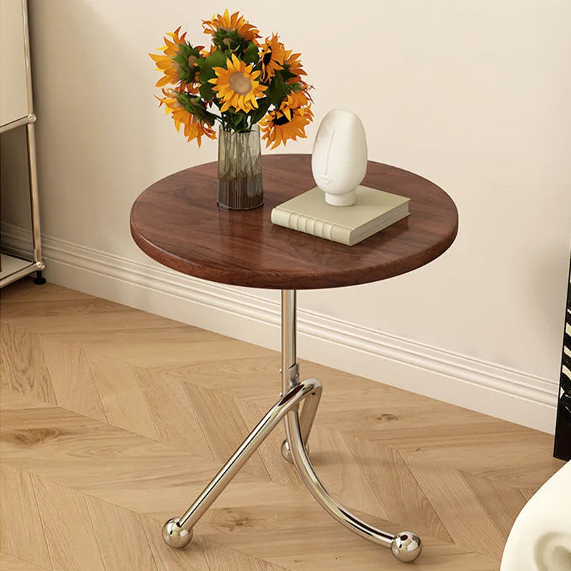 Masă Laterală Modernă din Lemn – Compactă și Elegantă